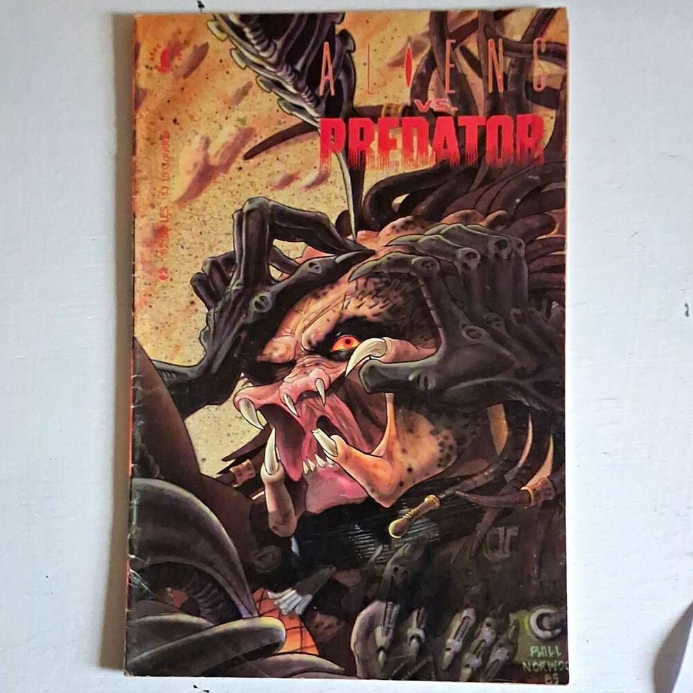 Aliens vs. Predator #2 (1990) Dark Horse Copper Age Stradley Norwood